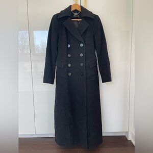 Planet cashmere/ wool double breasted trench coat